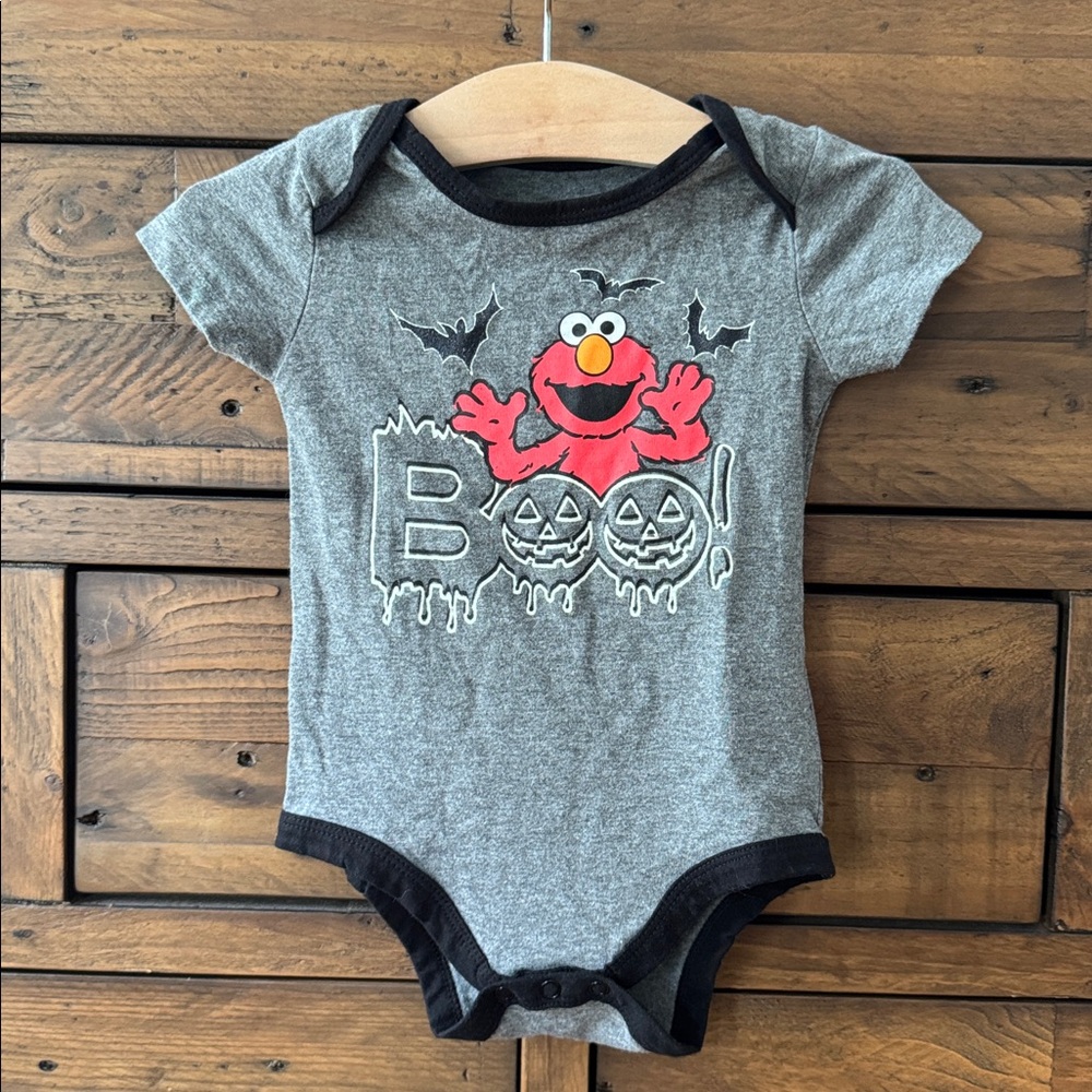 Sesame Street Elmo BOO onesie